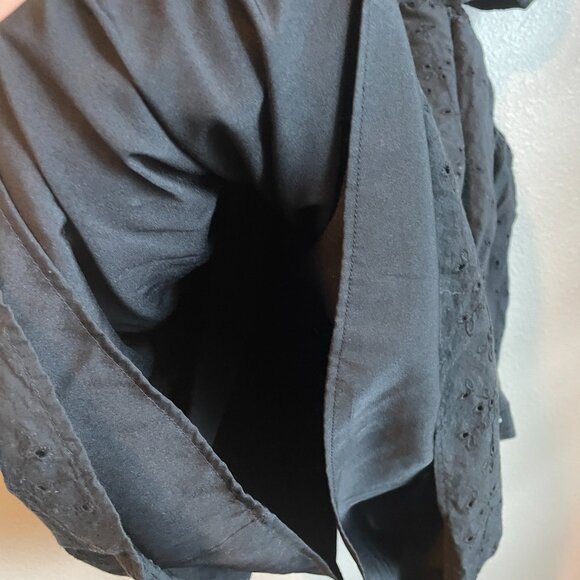 American Eagle Cut Out Dress Mini Liner 100% Cotton Black Sz XL Festival Country - Picture 5 of 9